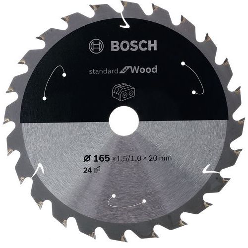 Bosch - Lame de scie circulaire Sans-fil Bois 184x16mm 24T - Coupe Précise et Durable