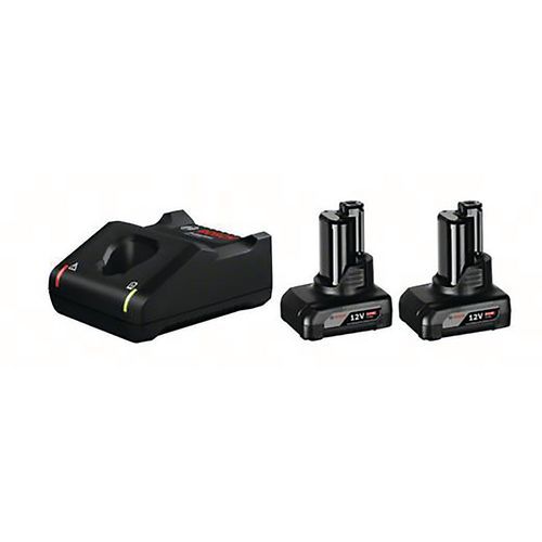 Bosch 1 Pack De Avec 2 Batterie Series Gba 12v 6.0ah Avec Chargeur Gal 12v-40