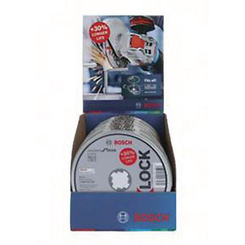 Bosch 100 Disques Xlock Std Inox 125x1.6 Plat - Bosch