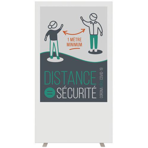 Cloison D'information distance Sécurité L.94 Cm
