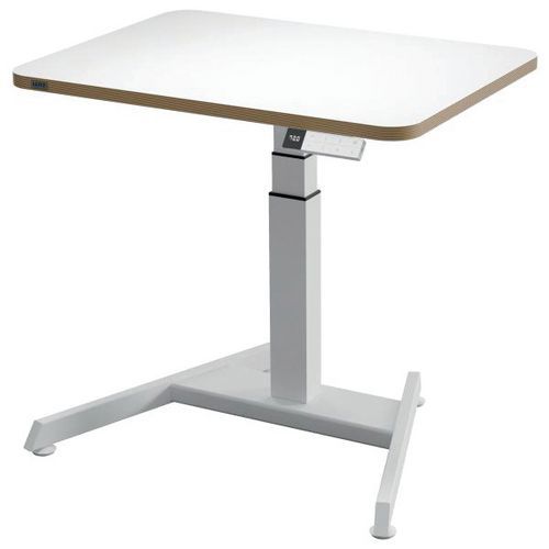 Bureau Électrique Réglable En Hauteur - Piètement Blanc