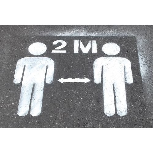 Pochoir Élastomère-2 Silhouettes Distance 2 Mètres 600x500