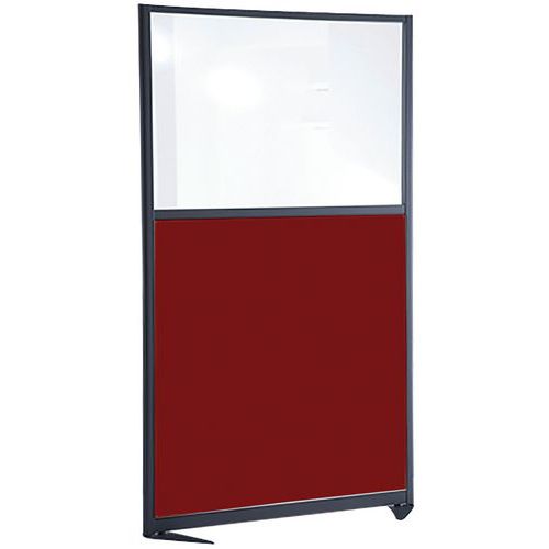 Cloison De Sép Acoustique Sur Allège 2000x1200 Mm Rouge