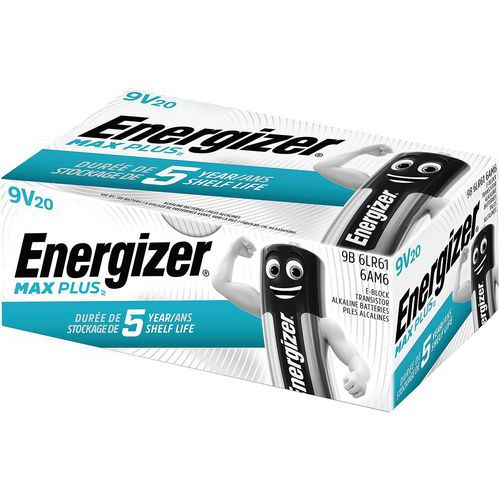 Energizer Pile Acaline Max Plus 9vx20