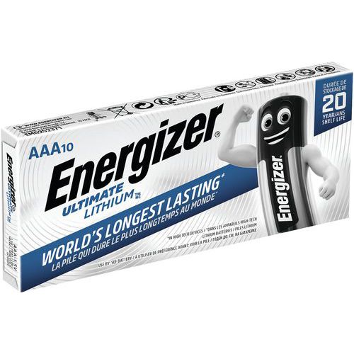 Pile Lithium - L92/aaa - Lot De 10 - Energizer