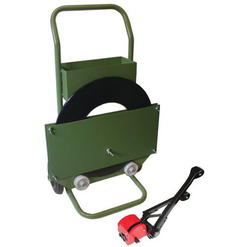 Kit de cerclage acier 13 mm - 340m - Feuillard résistant pour emballage industriel