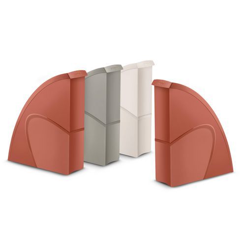 CEP - Lot de 4 Porte-revues Terra Nova Havane - Polystyrène - 8.5x27x31cm - 700 feuilles - Éco-responsable