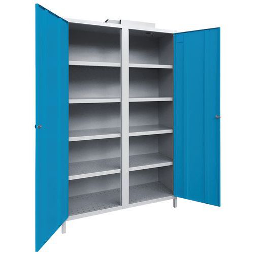 Armoire de désinfection Technologie ozone - Couleur Gris/Bleu - Akaze