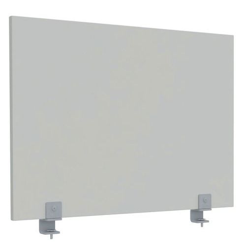 Ecran Bureau Ke Covid Mélaminé Antibactériens Gris Clair H/l 60x80 Cm