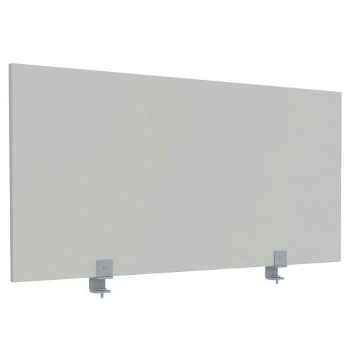 Ecran Bureau Ke Covid Mélaminé Antibactériens Gris Clair H/l 60x120 Cm