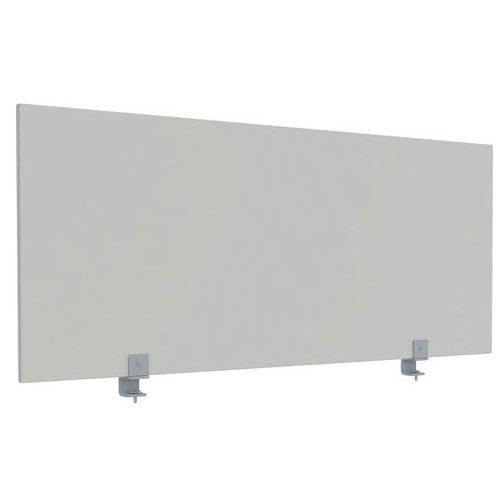 Ecran Bureau Ke Covid Mélaminé Antibactériens Gris Clair H/l 60x140 Cm