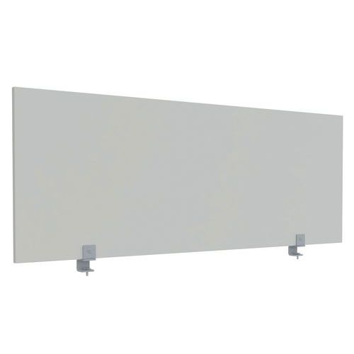 Ecran Bureau Ke Covid Mélaminé Antibactériens Gris Clair H/l 60x160 Cm