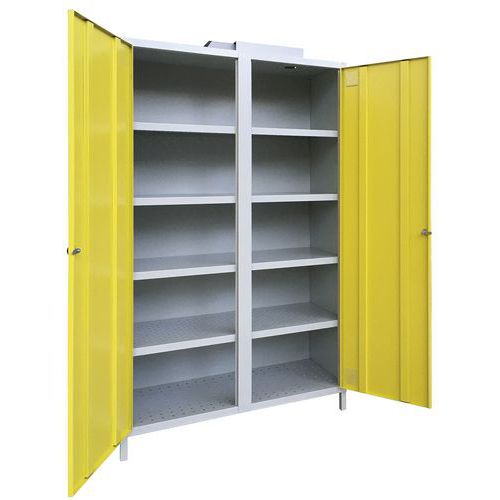 Armoire de désinfection Technologie ozone - Couleur Gris/Jaune - Akaze