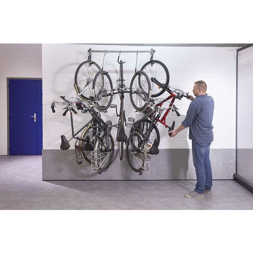 Support Vélo Mural Mottez - Fixation Par La Pédale - Rangement Vélo Pratique