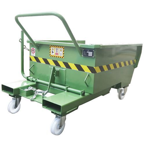 Benne Basculante En Acier Renforcé - 500l - Manutan