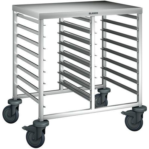 Chariot à Glissières Roues En Plastique 2 Parties Rwra 852