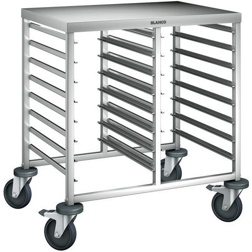 Chariots Échelles à Glissières Galvanisé 2 Parties Rwra 852