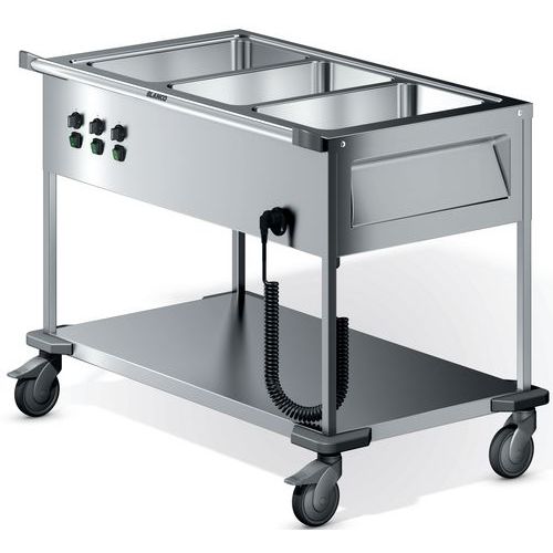 Chariots De Distribution De Repas 3 Cuves Simples Saw L-3