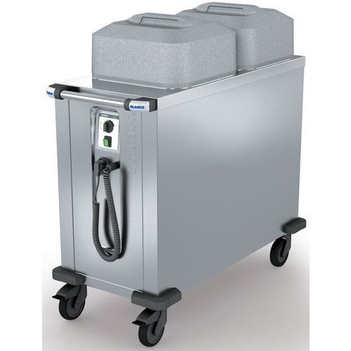 Distributeur d'assiettes, chauffés (par air pulsé) TS-UH2 18-33_Blanco Distributeur d'assiettes, chauffés (par air pulsé) TS-UH2 18-33_Blanco