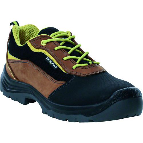 Delta Plus - Chaussures de sécurité basses EIGER S3S SR SC - Marron - Pointure 43 - Amagnétique et Antistatique