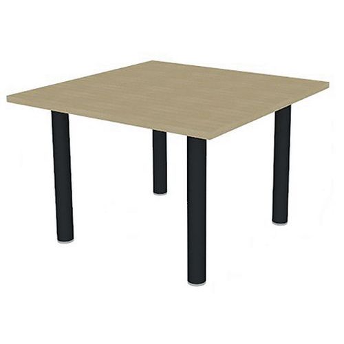 Table De Réunion Plateau Carré 110x110 Chêne