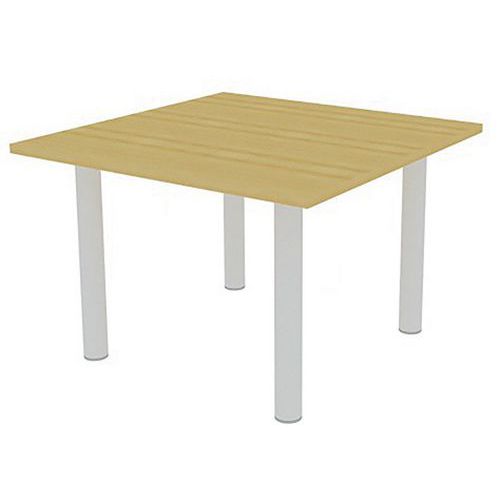 Table De Réunion Plateau Carré 110x110 Hêtre