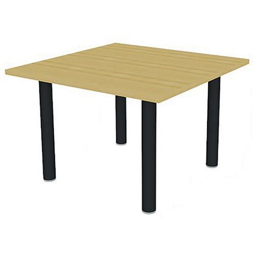 Table De Réunion Plateau Carré 110x110 Hêtre