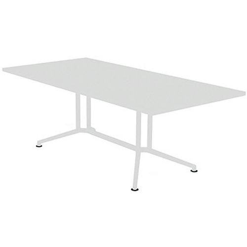 X2 Table De Réunion Plateau Rectangulaire L.200 Blanc