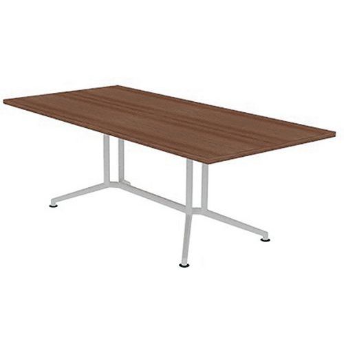 X2 Table De Réunion Plateau Rectangulaire L.200