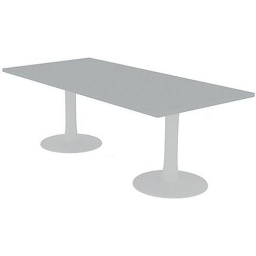 Table De Réunion Plateau Rectangulaire 210x100 Gris