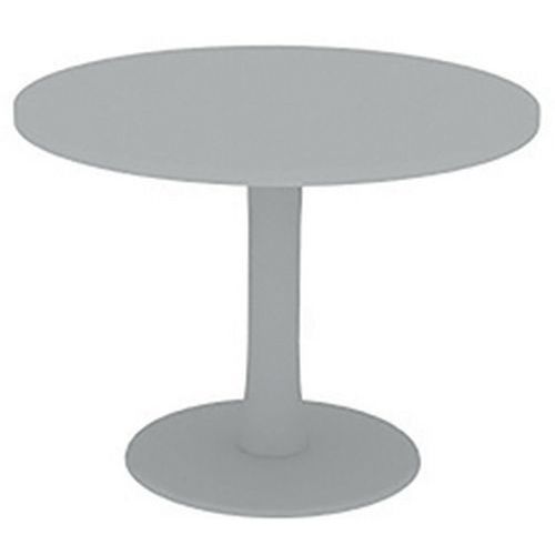 Table De Réunion Plateau Ronde D.100 Gris