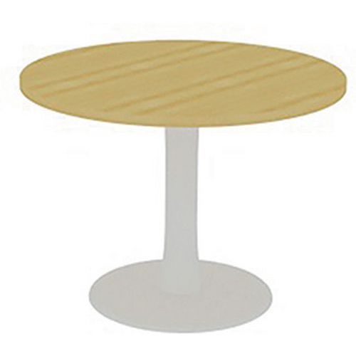Table De Réunion Plateau Ronde D.100 Hêtre