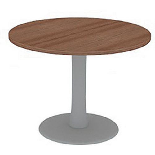 Table De Réunion Plateau Ronde D.100 Noyer Canaletto