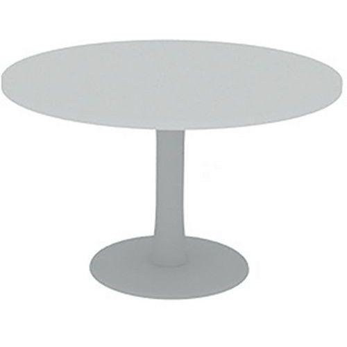 Table De Réunion Plateau Ronde D.120 Blanc