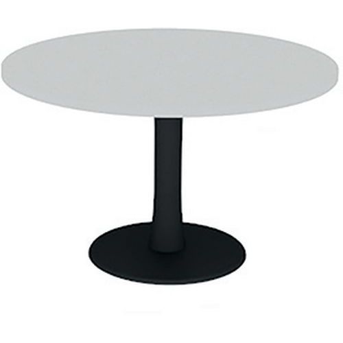 Table De Réunion Plateau Ronde D.120 Blanc