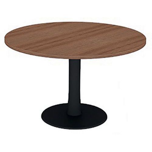 Table De Réunion Plateau Ronde D.120 Noyer Canaletto