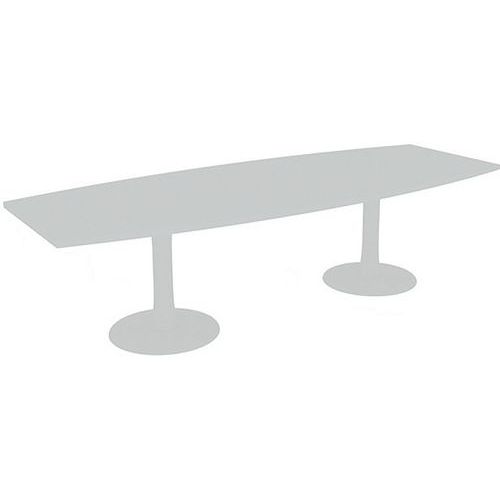 Table De Réunion Tonneau L.280 Blanc