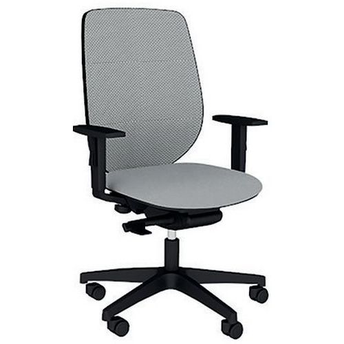 Fauteuil Okay Assise Tissu B01/012 Gris Résille En Gris