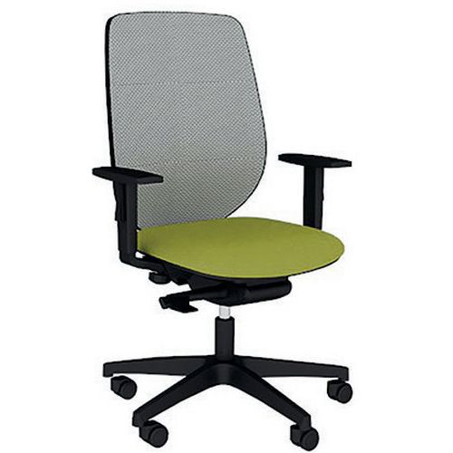 Fauteuil Okay Assise Tissu B01/013 Vert Résille En Gris