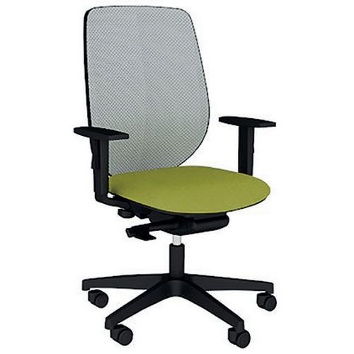 Fauteuil Okay Assise Tissu B01/013 Vert Résille Bleu Clair
