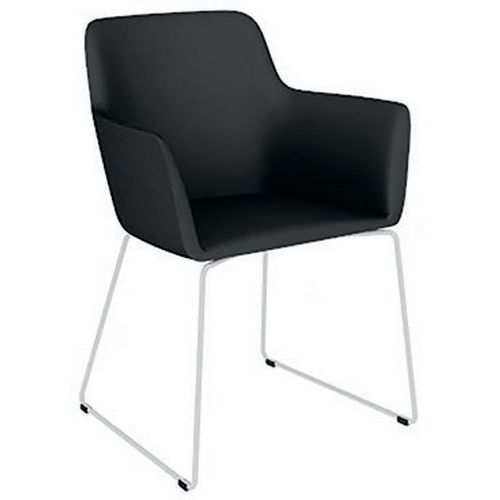 Chauffeuse City Luge Métal Tissu B01/028 Noir