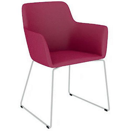 Chauffeuse City Luge Métal Tissu B01/021 Cyclamen