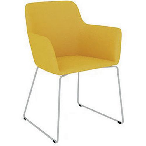 Chauffeuse City Luge Métal Tissu B01/010 Jaune