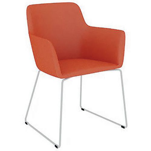 Chauffeuse City Luge Métal Tissu B01/017 Orange