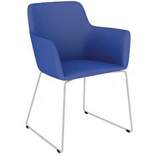 Chauffeuse City Luge Métal Tissu B01/023 Bleu