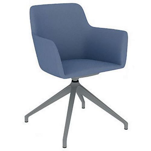 Chauffeuse City Piètement Ã‰toile Pivotant B01/020 Bleu Denim