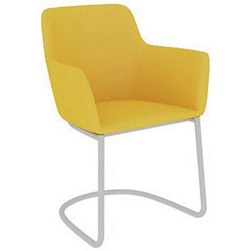 Chauffeuse City Luge Cantilever Métal B01/010 Jaune