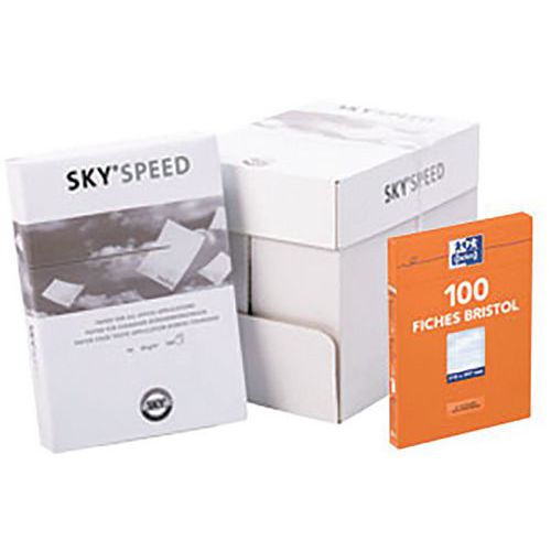 FICHES BRISTOL OXFORD REVISION 2.0 A5 PERFOREE 32 FICHES/FILM Q5X5 CARTON  ASSORTI