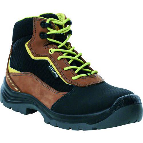 Delta Plus - Chaussures de sécurité hautes S3S JAYA - Pointure 42 - Cuir Marron - Amagnétique et Antistatique