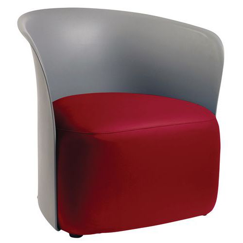 GGI - Chauffeuse KIRI PVC Rouge M1 - Assise 58x51cm - Usage Coworking - Confort & Sécurité